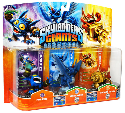 Skylanders Giants Triple Pack #1 (Pop Fizz / Whirlwind / Trigger Happy) (Bilingual Cover) (TOYS) TOYS Game 