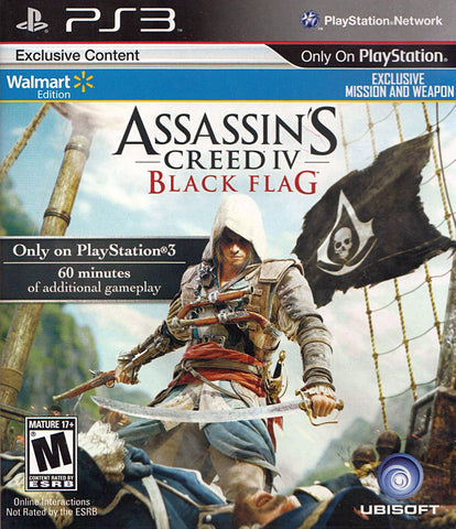 Assasin's Creed 4 - Black Flag (Walmart Edition) (PLAYSTATION3) PLAYSTATION3 Game 